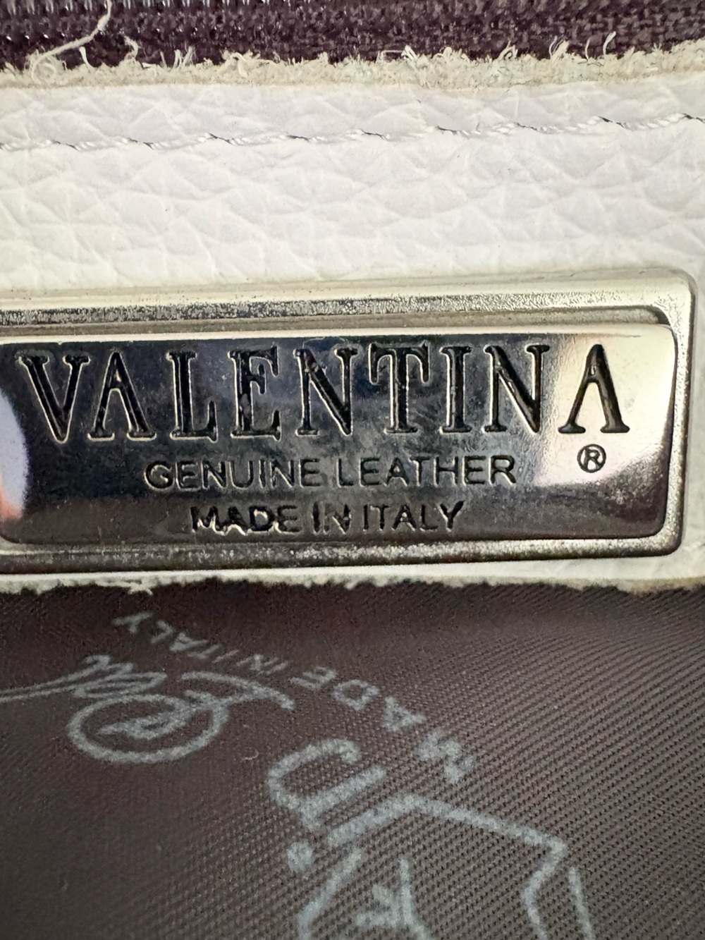 Valentina White leather hobo shoulder bag - Picture 5 of 9